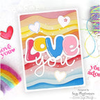 Simon Says Stamp Groovy Love Wafer Dies 1235sd To Love Love You Card | color-code:ALT03