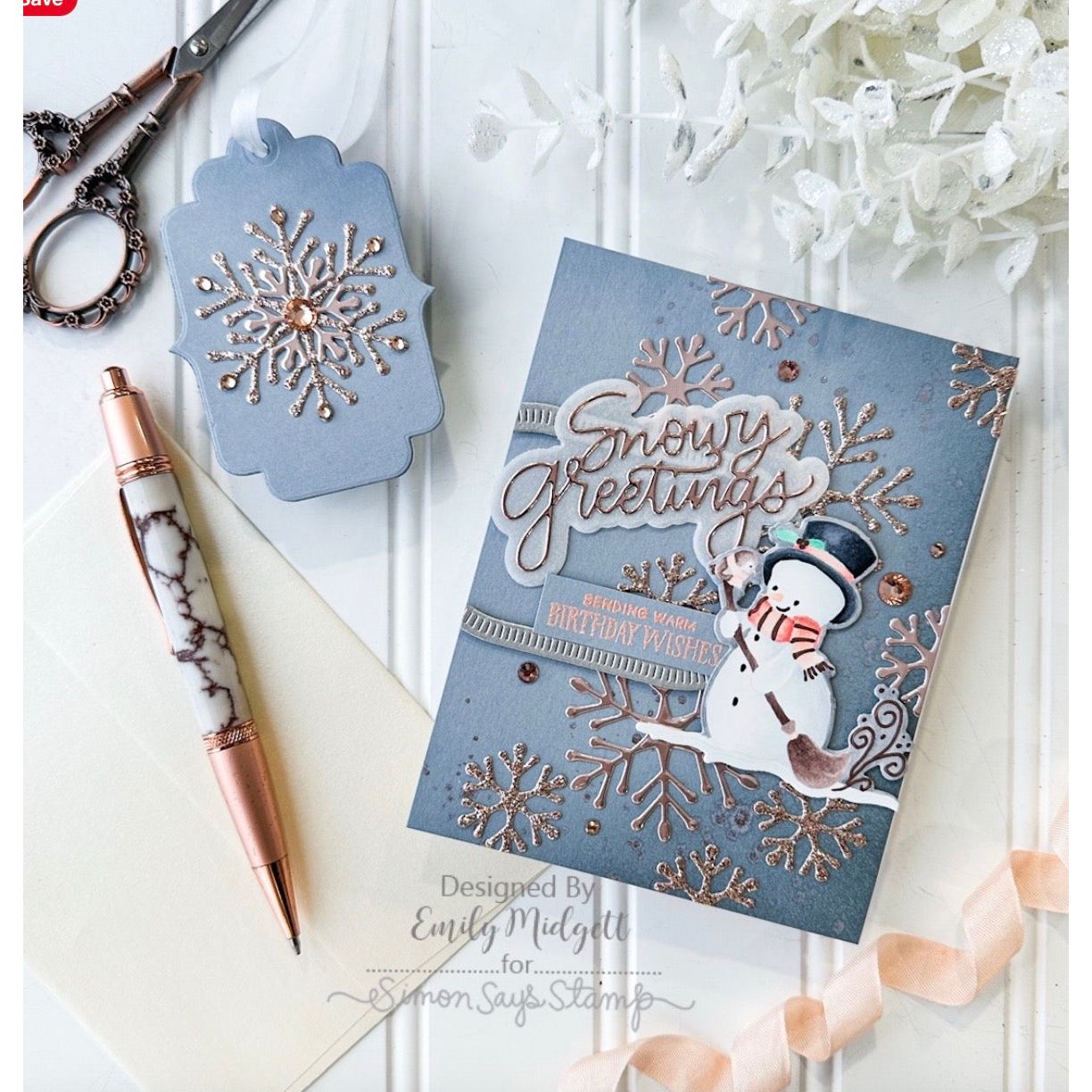 Simon Says Stamp Cozy Together Wafer Dies 1217sdc Wintry Card and Tag | color-code:ALT02