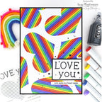 Simon Says Clear Stamps Lined Heart 3150ssc To Be Loved Love Card | color-code:ALT05