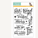 Simon Says Clear Stamps LOVING HEART Sentiments SSS101718 *