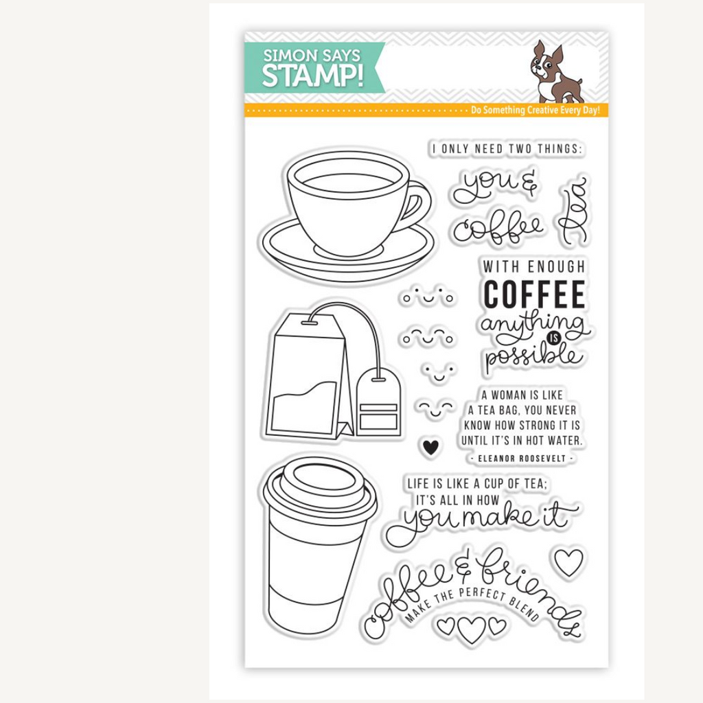 Simon Says Clear Stamps COFFEE AND TEA SSS101695