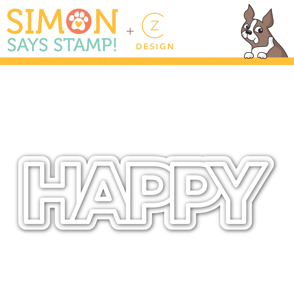 CZ Design CHUNKY HAPPY Wafer Dies czd93
