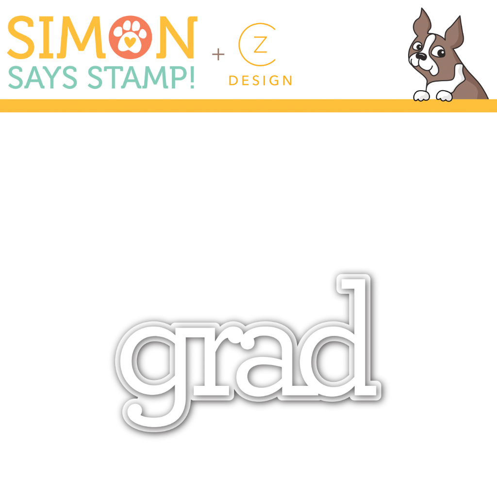 CZ Design GRAD WORD AND SHADOW Wafer Die czd89