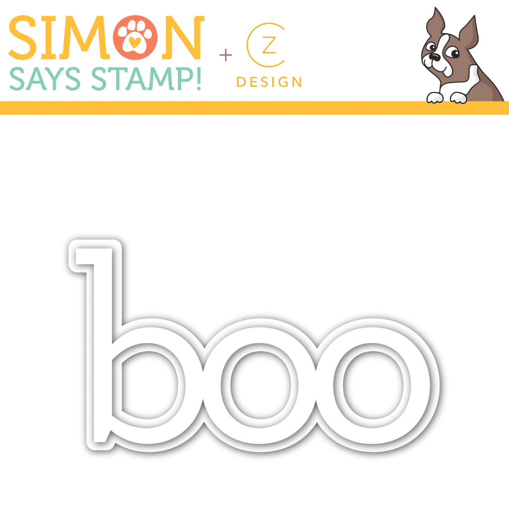 CZ Design Wafer Dies BOO WORD AND SHADOW czd61