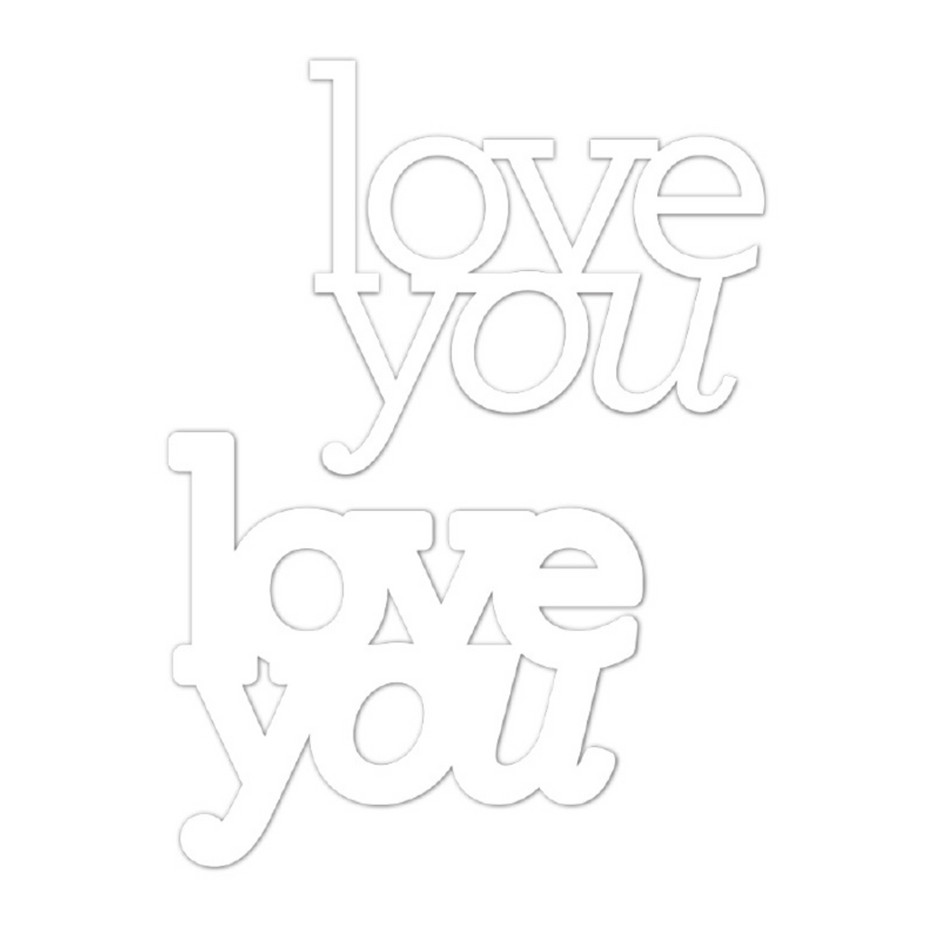 CZ Design Wafer Dies LOVE YOU czd30
