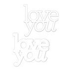 CZ Design Wafer Dies LOVE YOU czd30