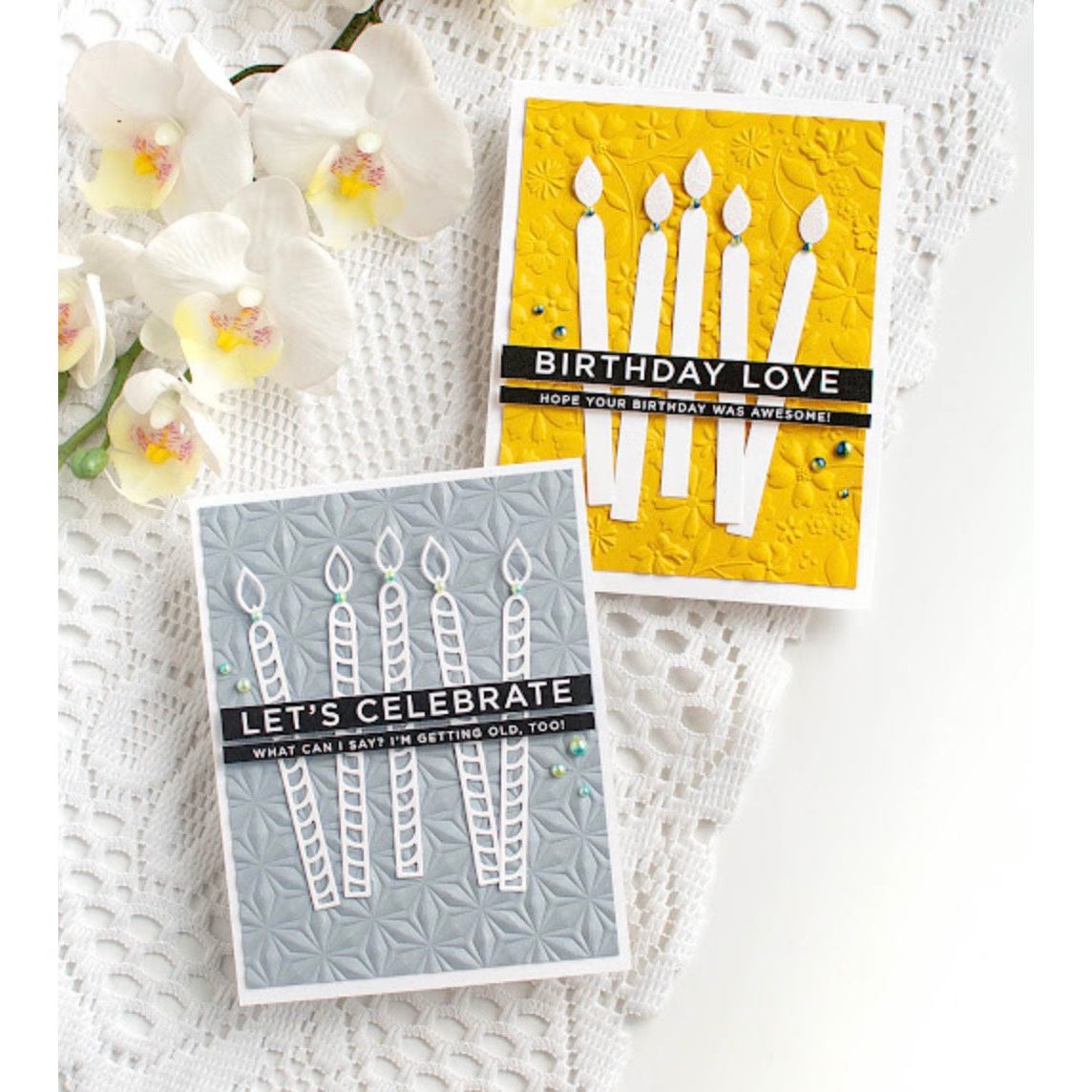 Simon Says Stamp Sparkling Candles Wafer Dies s922 Stamptember Birthday Cards | color-code:ALT05