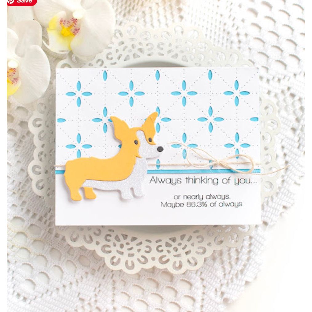 Simon Says Stamp! Simon Says Stamp LIL CRITTERS CORGI Wafer Die sssd112238 Thinking of You Card | color-code:ALT01