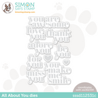 Simon Says Stamp All About You Wafer Dies sssd112531c