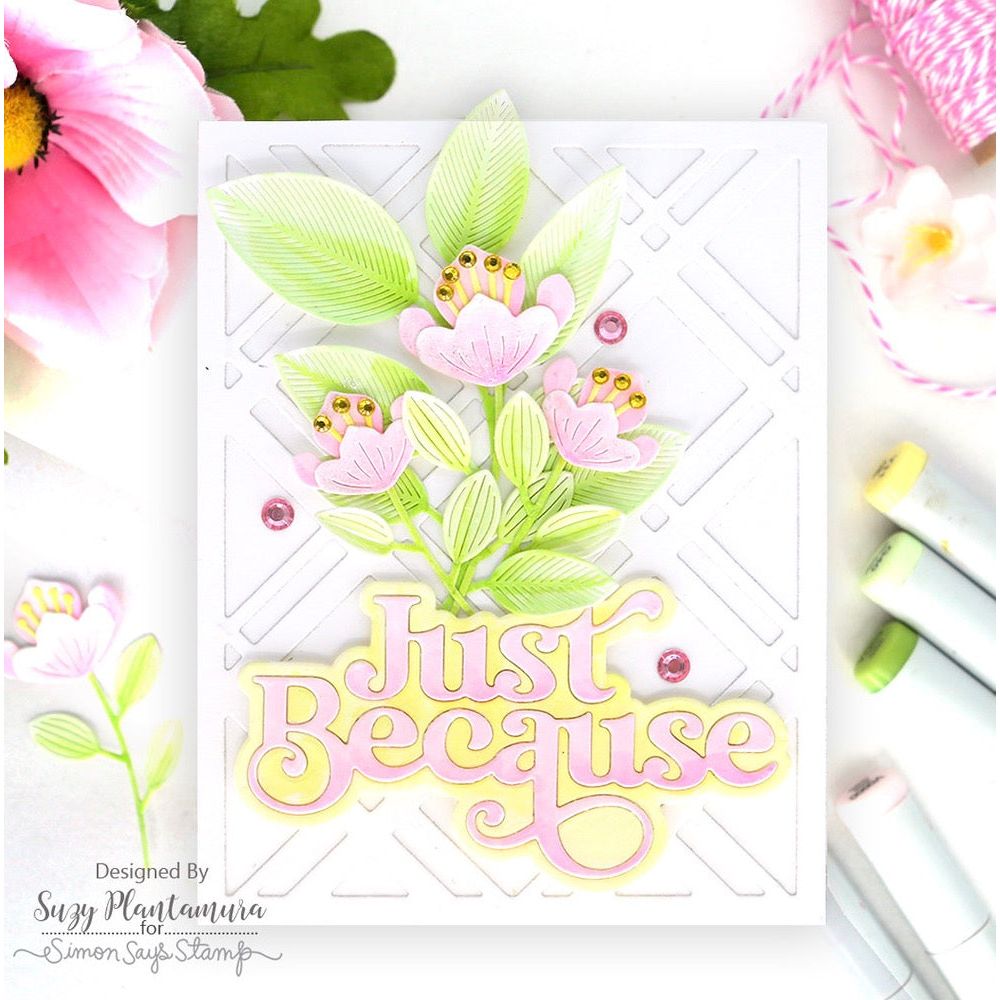 Simon Says Stamp Fancy Just Because Wafer Dies 1128sd Stamptember Just Because Card | color-code:ALT08