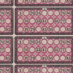Tim Holtz Fabric By The Yard Pink Numbers pwth216 Eclectic Elements Palette