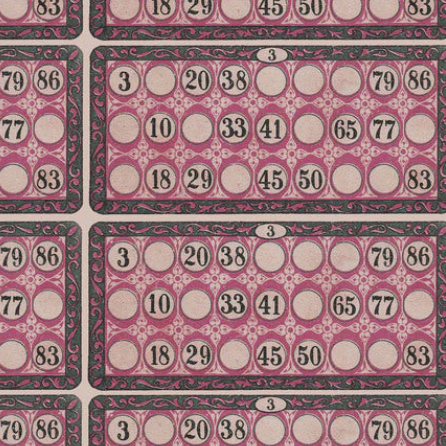 Tim Holtz Fabric By The Yard Pink Numbers pwth216 Eclectic Elements Palette