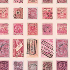Tim Holtz Fabric By The Yard Pink Stamps pwth211 Eclectic Elements Palette