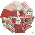 Tim Holtz Fabric Palette Fat Quarters Bundle Pink Red Orange And Yellow