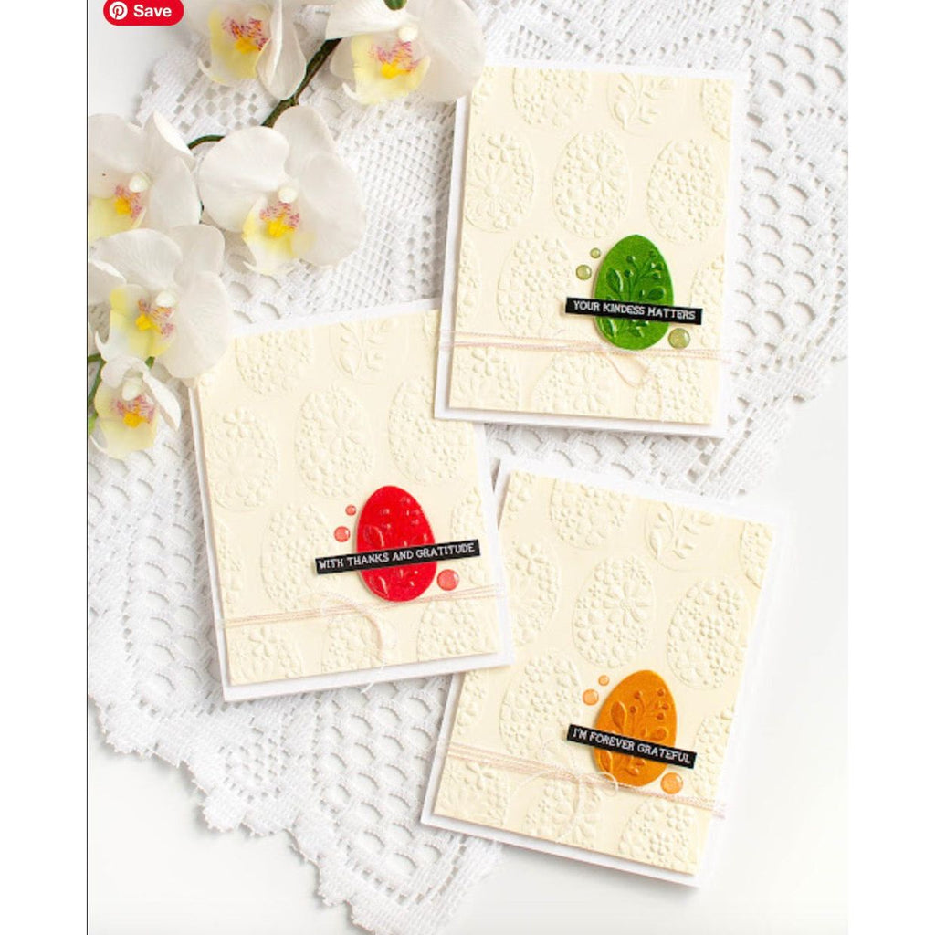 Simon Says Stamp Embossing Folder and Cutting Die Floral Easter Eggs sfd517 Favorite Things Thank You Cards | color-code:ALT07