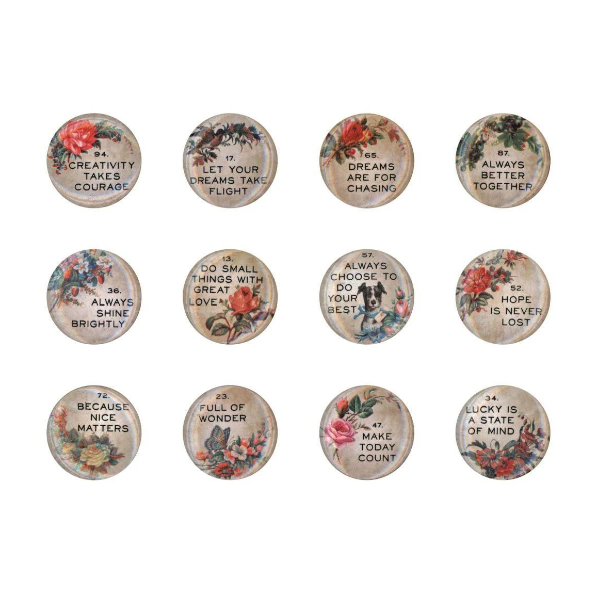 Tim Holtz idea-ology QUOTE FLAIR th94116