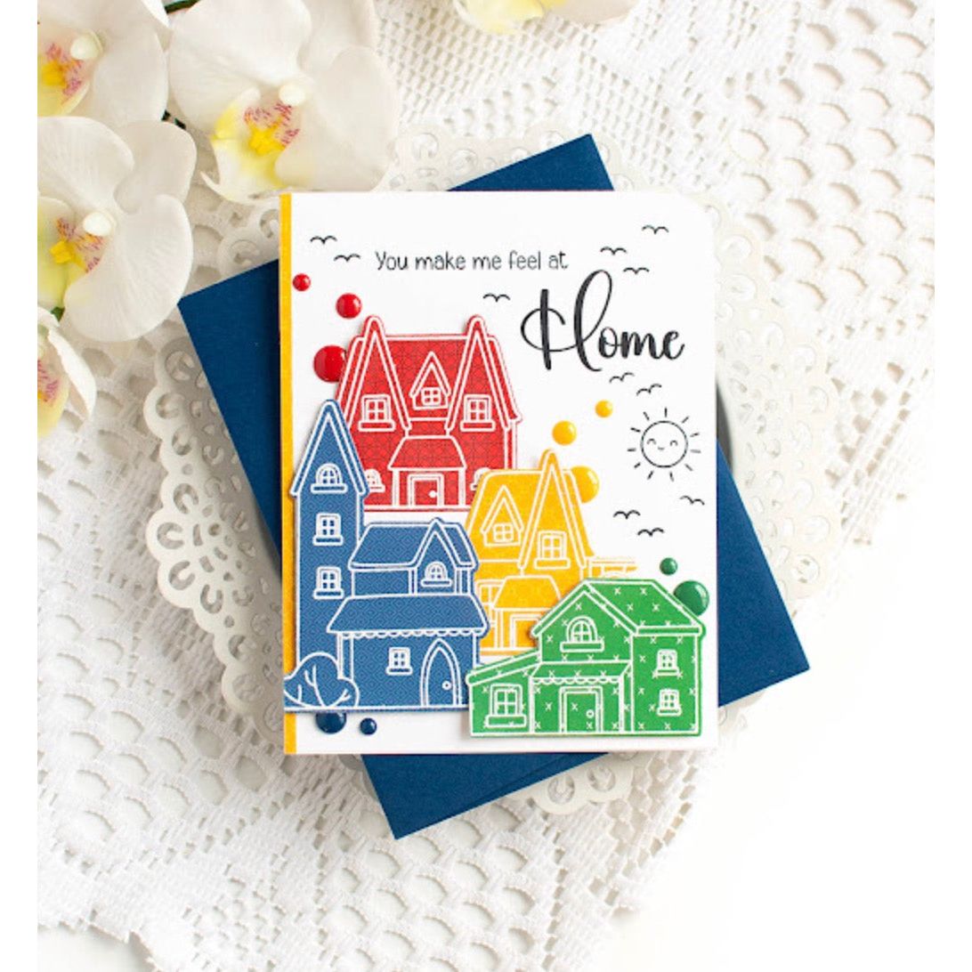 Simon Says Stamp No Place Like Home Wafer Dies 1277sdc Rain or Shine Home Card | color-code:ALT04