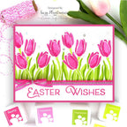 Simon Says Stamp! Simon Says Clear Stamps LAYERED TULIPS sss202121 Easter Card | color-code:ALT02