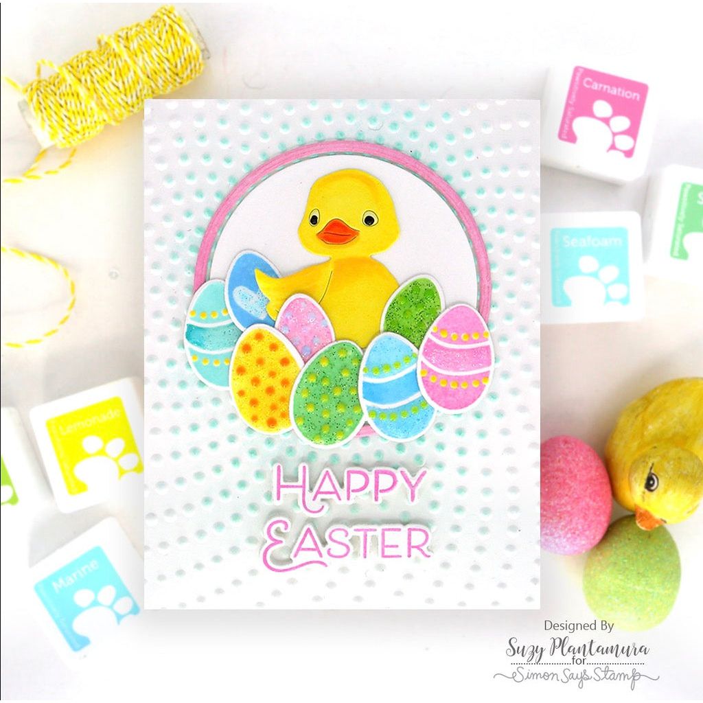Simon Says Stamp Happy Eggs Wafer Dies 1272sdc Rain or Shine Easter Card | color-code:ALT05
