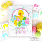 Simon Says Clear Stamps Happy Eggs 3176ssc Rain or Shine Easter Card | color-code:ALT06