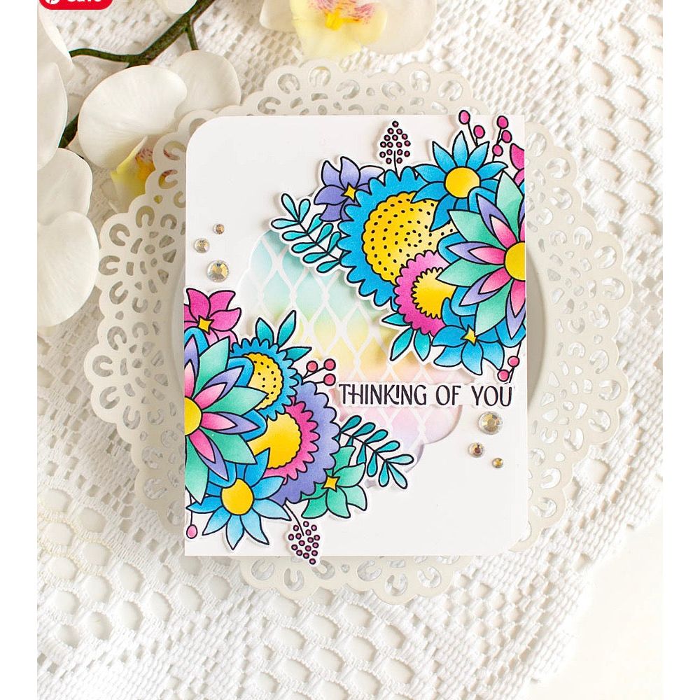 Simon Says Stamp Mandala Blossoms Wafer Dies 8011sdc You Are My Favorite Thinking of You Card | color-code:ALT04