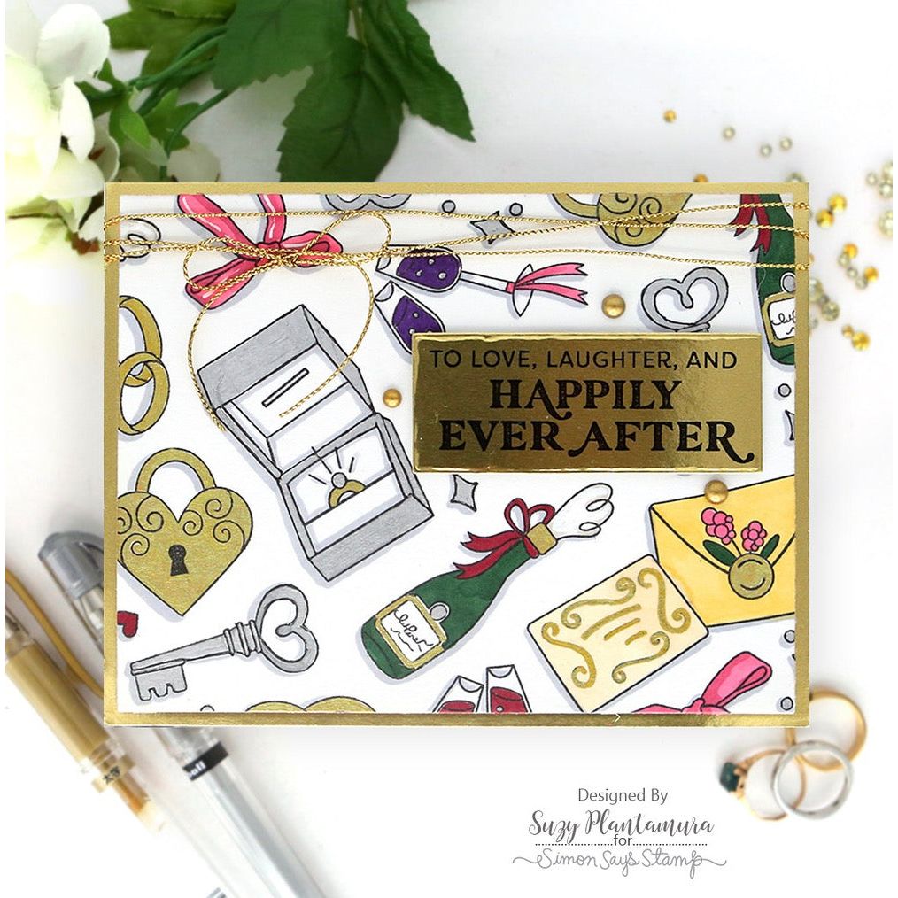 Simon Says Stamps and Dies She Said Yes set970ss You Are My Favorite Wedding Card | color-code:ALT03