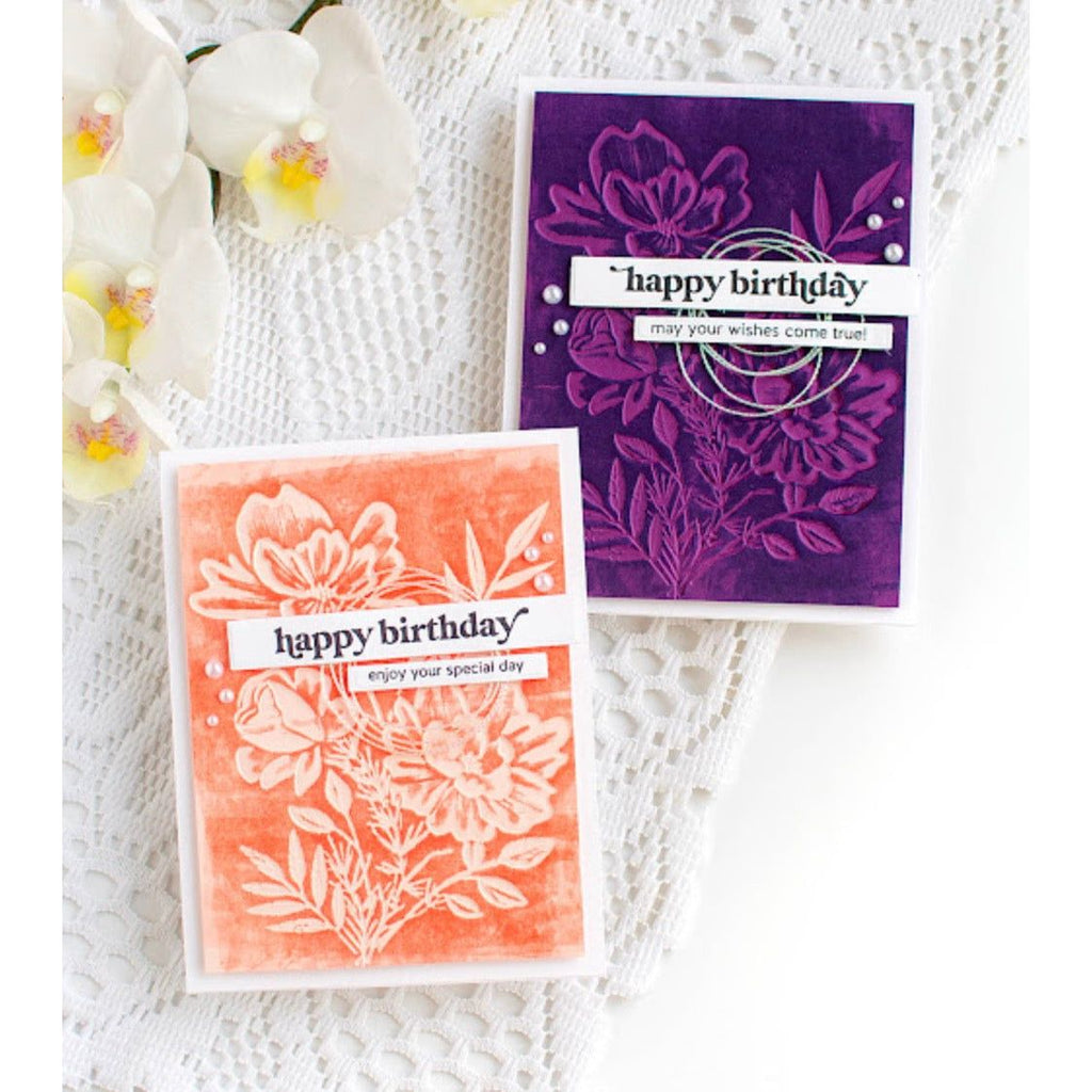 Simon Says Stamp Embossing Folder and Cutting Dies Pristine Blooms sfd423 Favorite Things Birthday Cards | color-code:ALT04