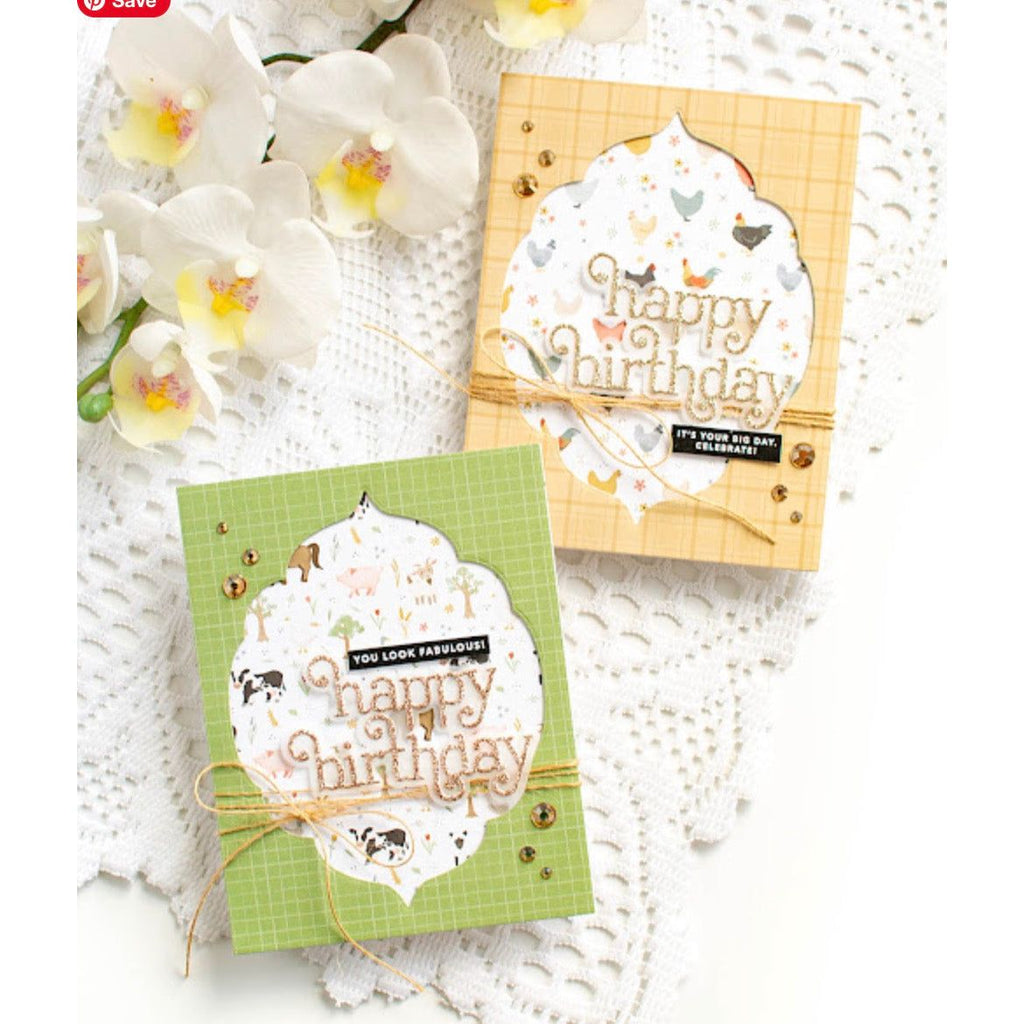 Simon Says Stamp Giggle Happy Birthday Wafer Dies s1031 Moments in Time Birthday Cards | color-code:ALT06