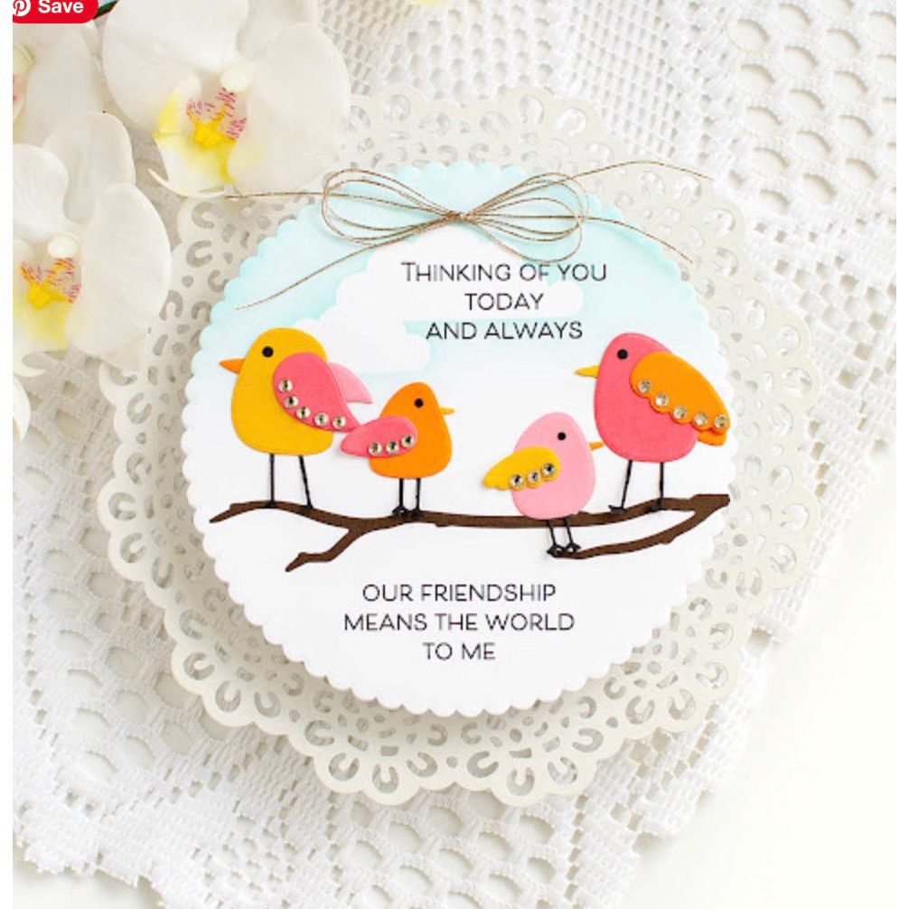 Simon Says Stamp Scalloped Circles Wafer Dies 8022sd Friend Like You Friend Card | color-code:ALT04