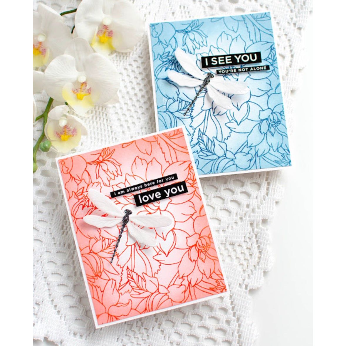 Simon Says Stamp Bright Dragonfly Wafer Dies s1002 Friend Like You Encouragement Cards | color-code:ALT04