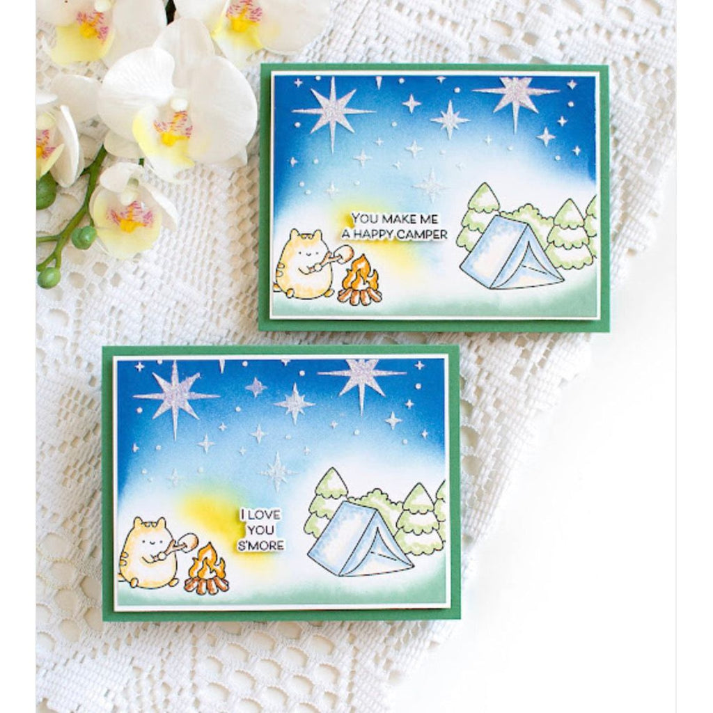 Rainbow Splash Stencil Twinkle Stars rss102 Splendor Friend Cards | color-code:ALT02