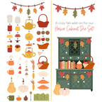 Honey Bee Lovely Layers Hoosier Cabinet Fall Add On Dies hbds-llhcfal Product Image