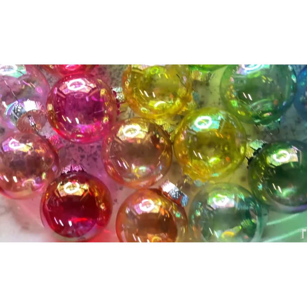 Iridescent Mini Ball Ornaments