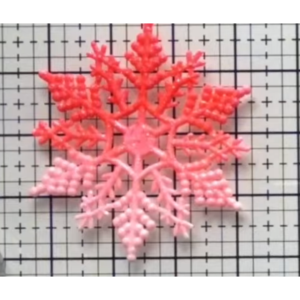 White Glitter Snowflake Ornaments