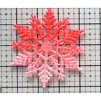 White Glitter Snowflake Ornaments