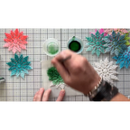 White Glitter Snowflake Ornaments