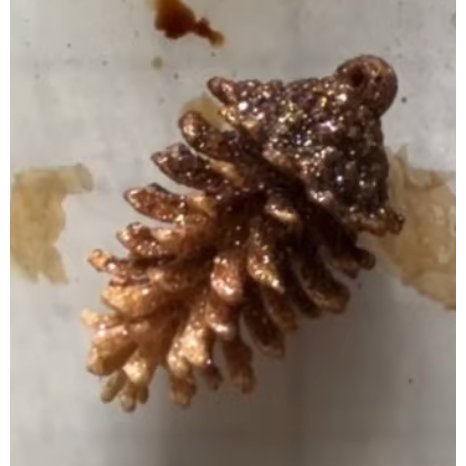 White Glitter Pinecones Ornament Set