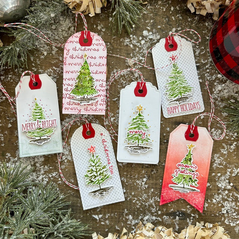 Tim Holtz Cling Rubber Stamps Scribbly Christmas cms249