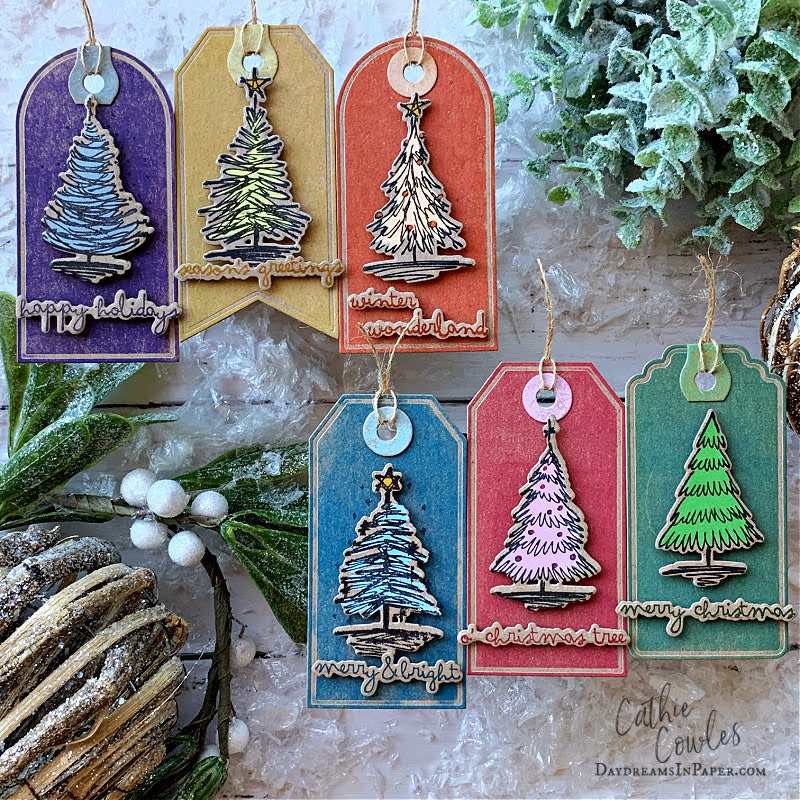 Tim Holtz Cling Rubber Stamps Scribbly Christmas cms249