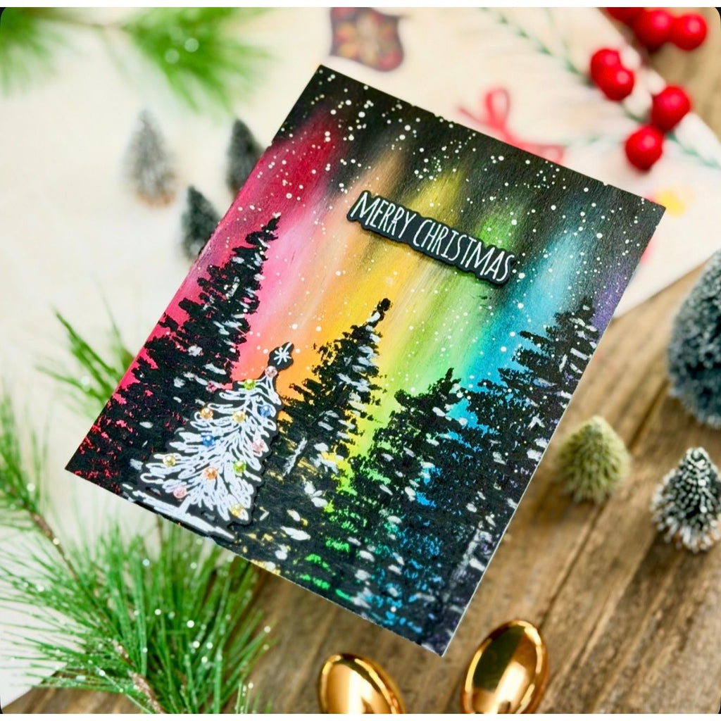 Simon Says Stamp Scribbly Christmas Wafer Dies 249sss Christmas Card