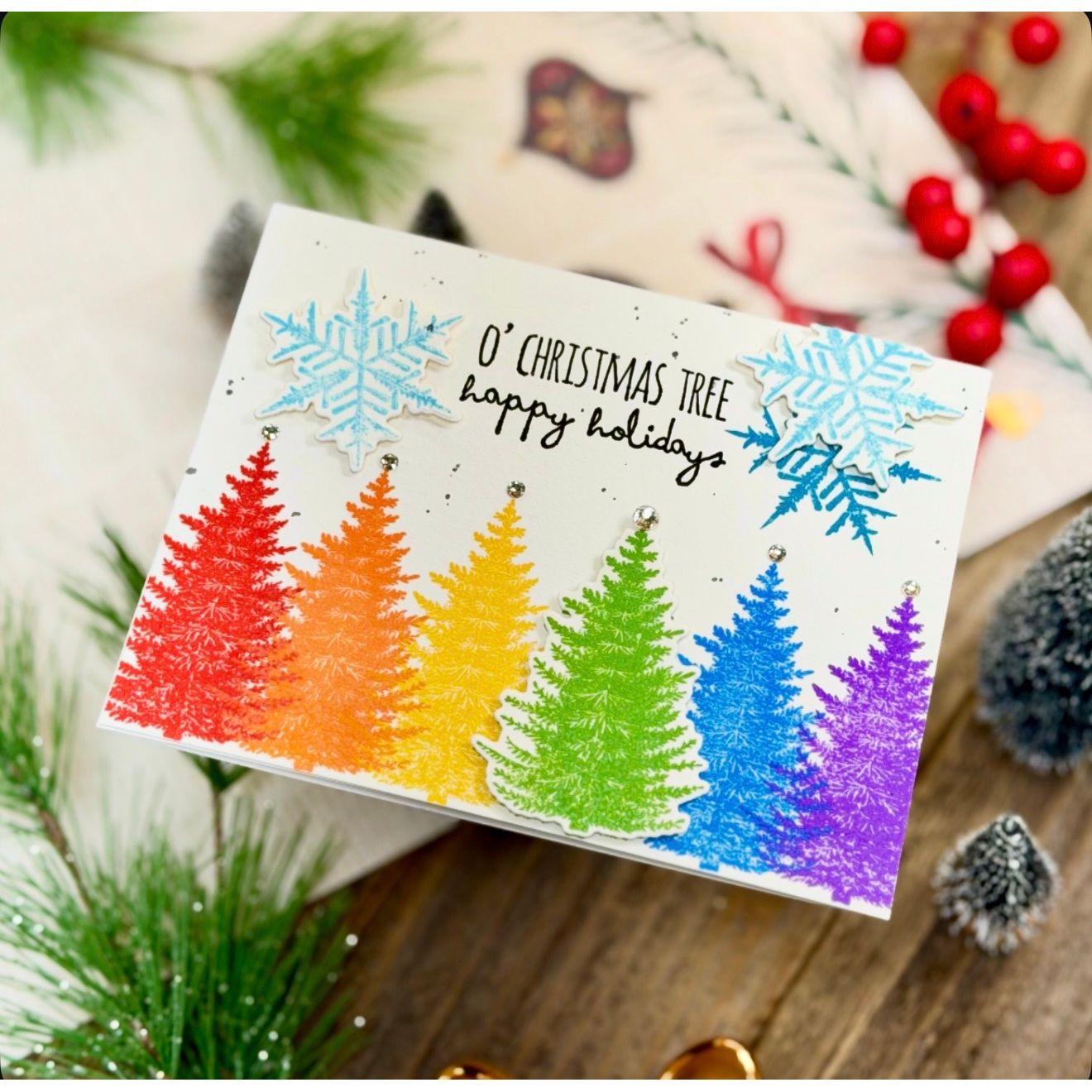 Simon Says Stamp Scribbly Christmas Wafer Dies 249sss Christmas Card