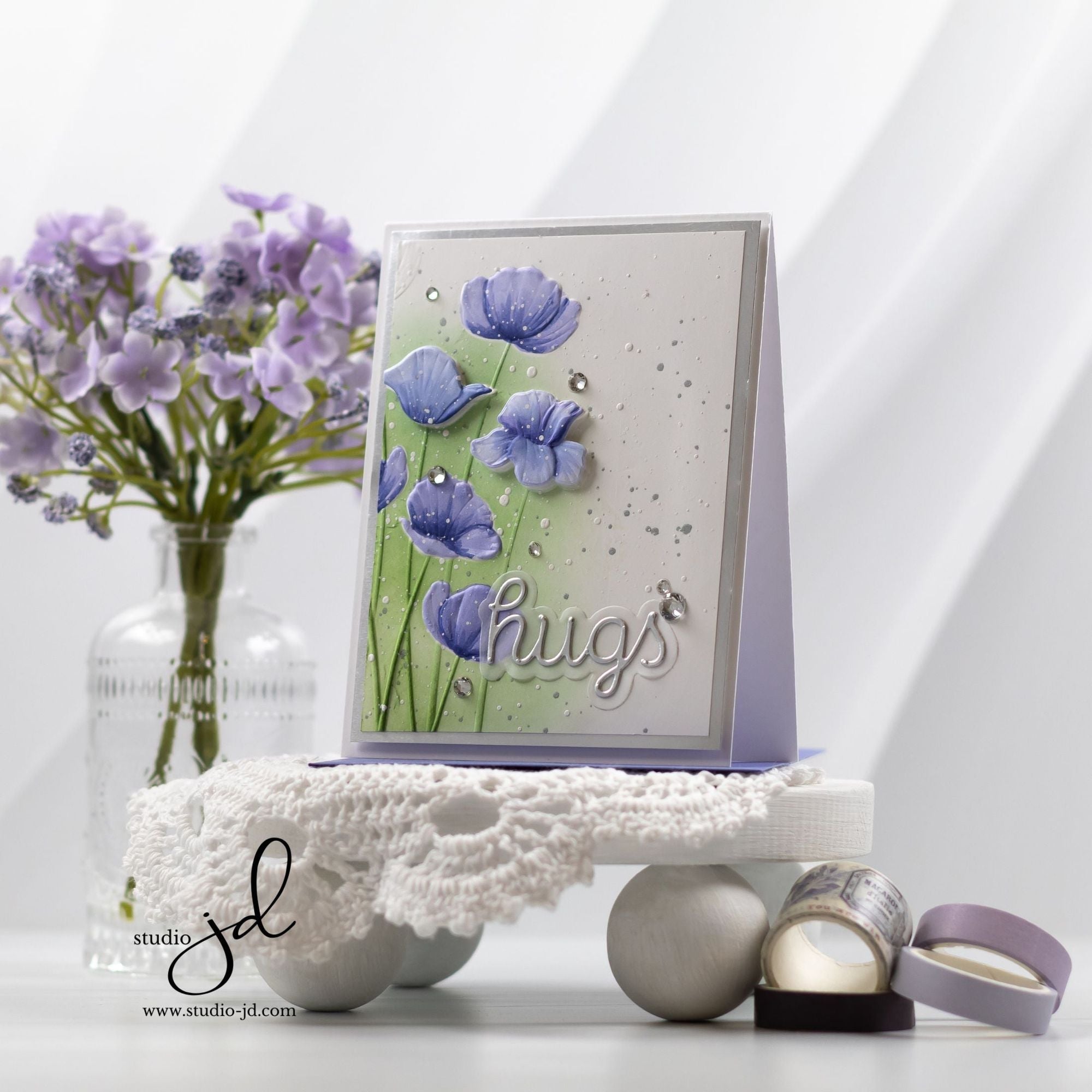 CZ Design Scripty Hugs Wafer Dies czd229 Be Bold Hugs Card | color-code:ALT02