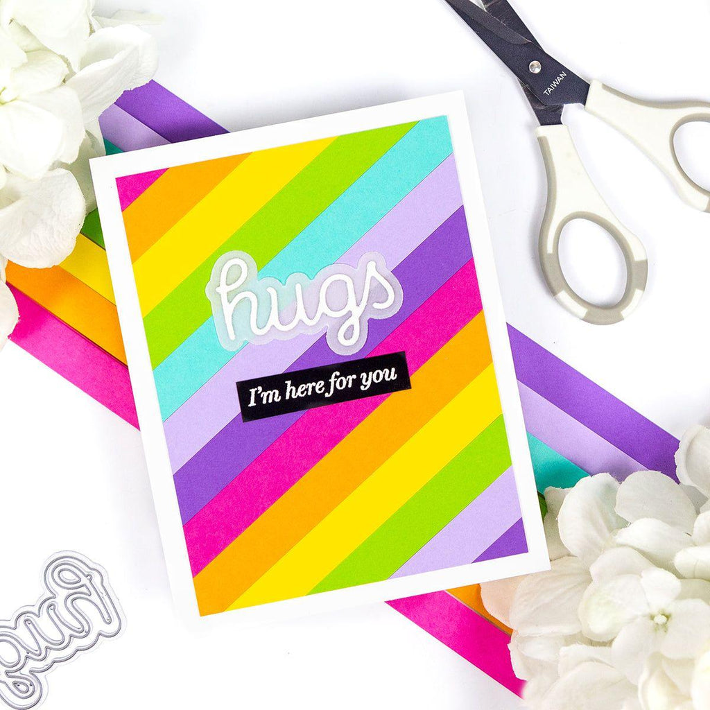 CZ Design Scripty Hugs Wafer Dies czd229 Be Bold Hugs Card | color-code:ALT01