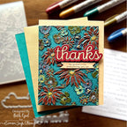 CZ Design Scripty Thanks Wafer Dies czd207 Season Of Wonder Thanks Card | color-code:ALT01