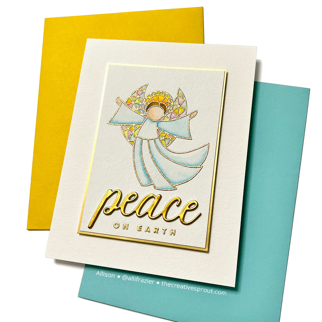 Simon Says Stamp Scripty Peace Wafer Dies 1208sd Festive Fun Christmas Card | color-code:ALT01