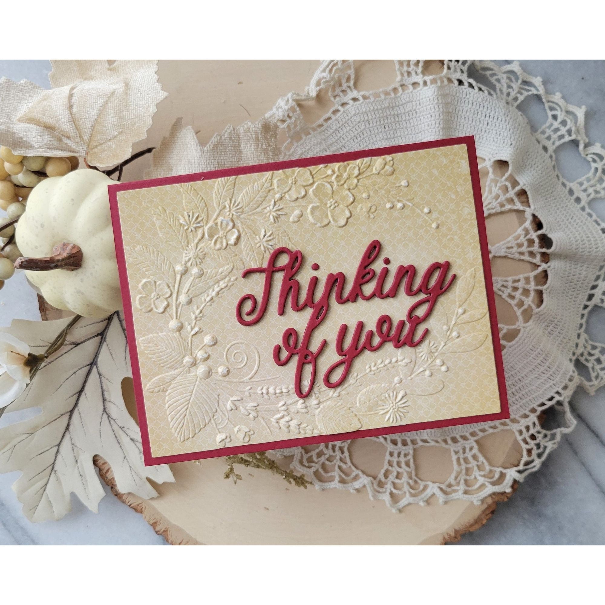 Simon Says Stamp Scripty Thinking of You Wafer Dies 1216sd DieCember Thinking of You Card