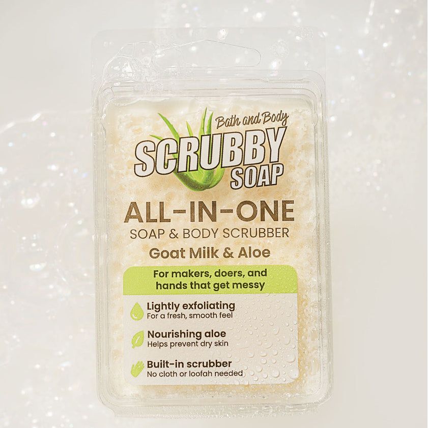 Scrubby Soap Goat Milk And Aloe 91219 new photo