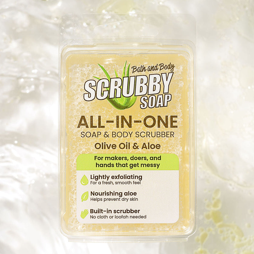 Scrubby Soap Olive Oil And Aloe 91240 New Photo