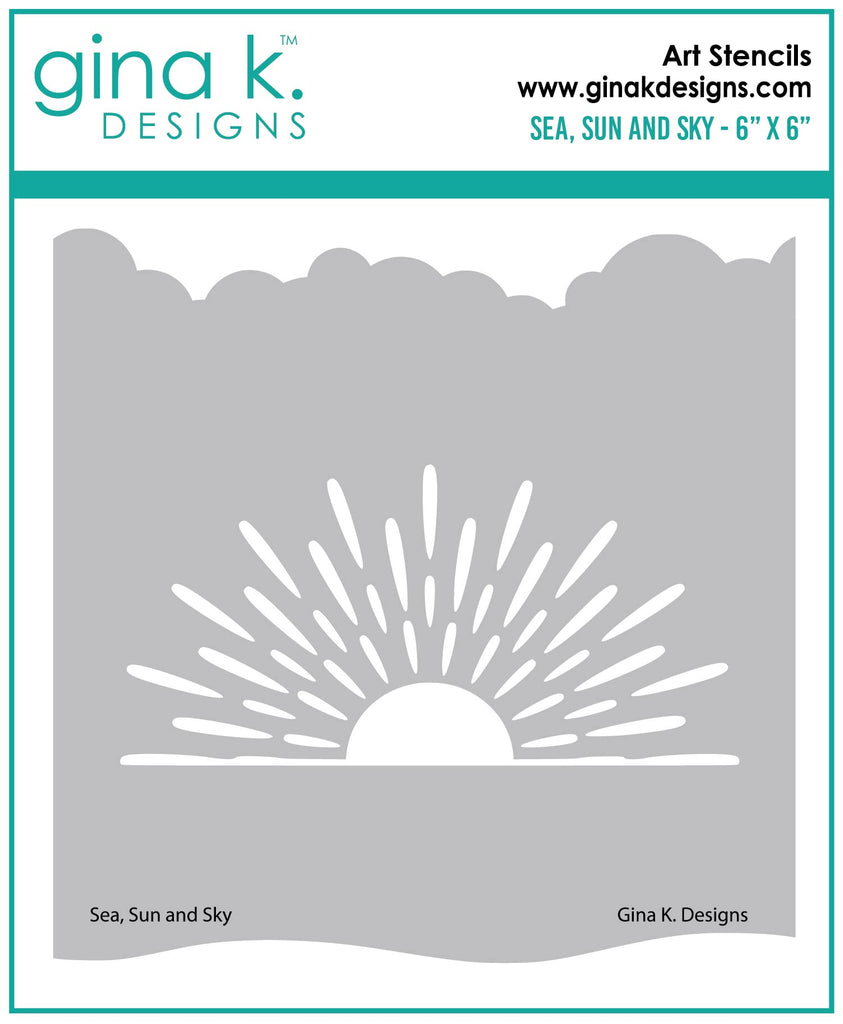 Gina K Designs Sea Sun and Sky Stencil gkdst51