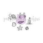 Purple Onion Designs Seaside Accessories Cling Stamp Set pod1328